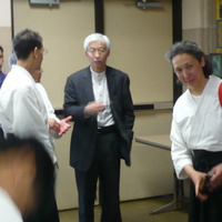 Chris Li with Moriteru Ueshiba Doshu 