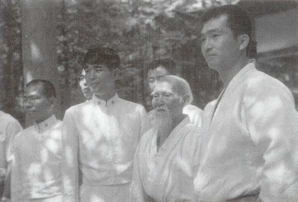 Hiroshi Isoyama and Morihei Ueshiba