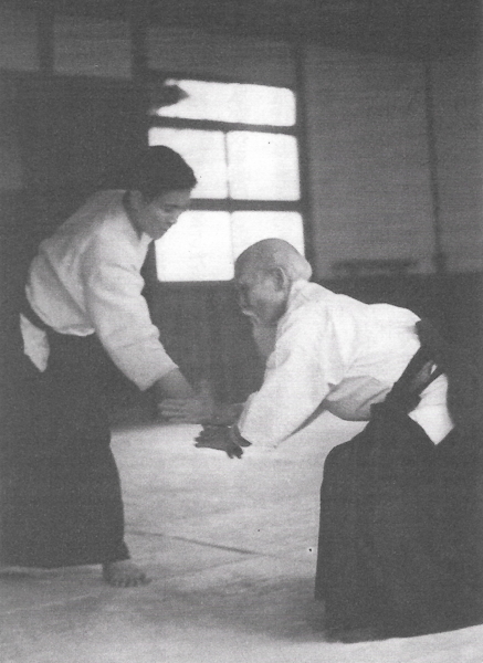 Kenji Shimizu and Morihei Ueshiba