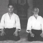 Kenji Shimizu Sensei with Aikido Founder Morihei Ueshiba