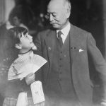 Admiral Isamu Takeshita in Hollywood with child actress Jane Withers, 1935