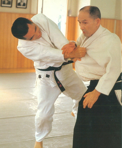 Gozo Shioda and Tsuneo Ando at Yoshinkan Hombu