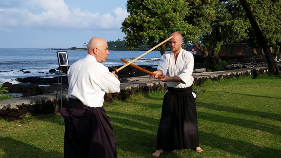 Bill Gleason Showing Sword