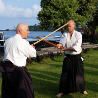 Bill Gleason Showing Sword