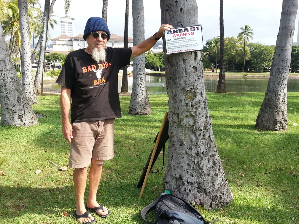 Area 51 Warning - Ala Moana Beach Park