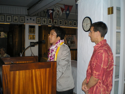 Translating for Mitsuteru Ueshiba - Waikiki Yacht Club