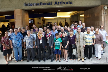 Moriteru Ueshiba Doshu Arrives in Honolulu
