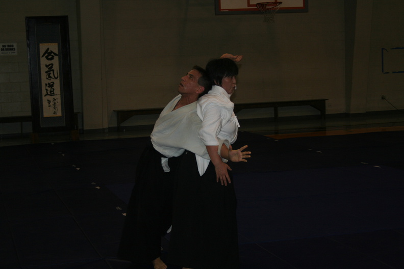 Chris Li taking ukemi for Mariko Takamizo Sensei from Aikikai Hombu Dojo at Hongwanji Mission School in Honolulu Hawaii mariko-takamizo-aikido-honolulu.jpg