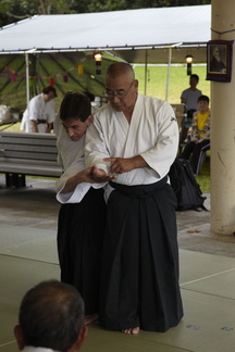 Chris Li and Yamashima Sensei at Hoomaluhia