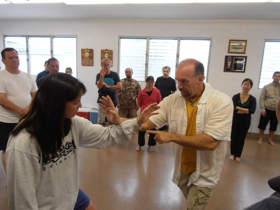 Dan Harden and Val Pires at the Kaneohe Workshop