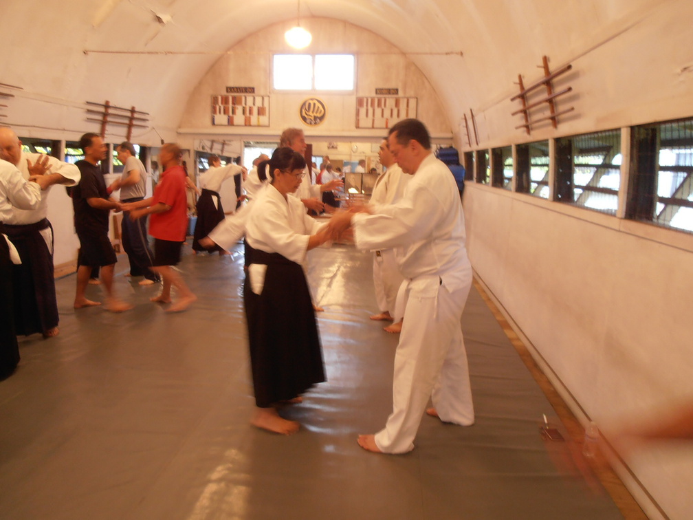 Joy Kinzie and Richard Schuman at Windward Aikido Club