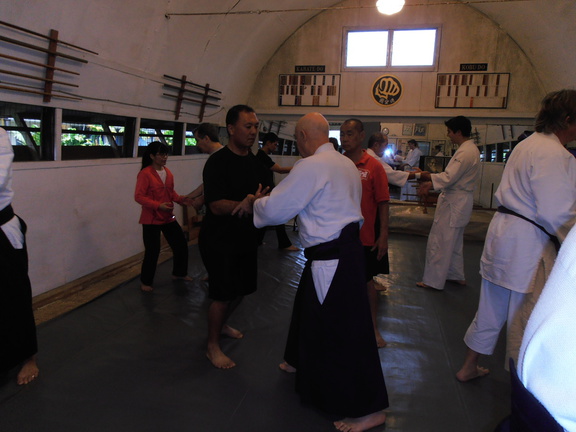 Bill Gleason and Scott at Windward Aikido Club