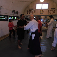 Bill Gleason and Scott at Windward Aikido Club