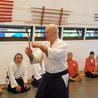 Bill Gleason Sensei Teaching at Windward Aikido Club