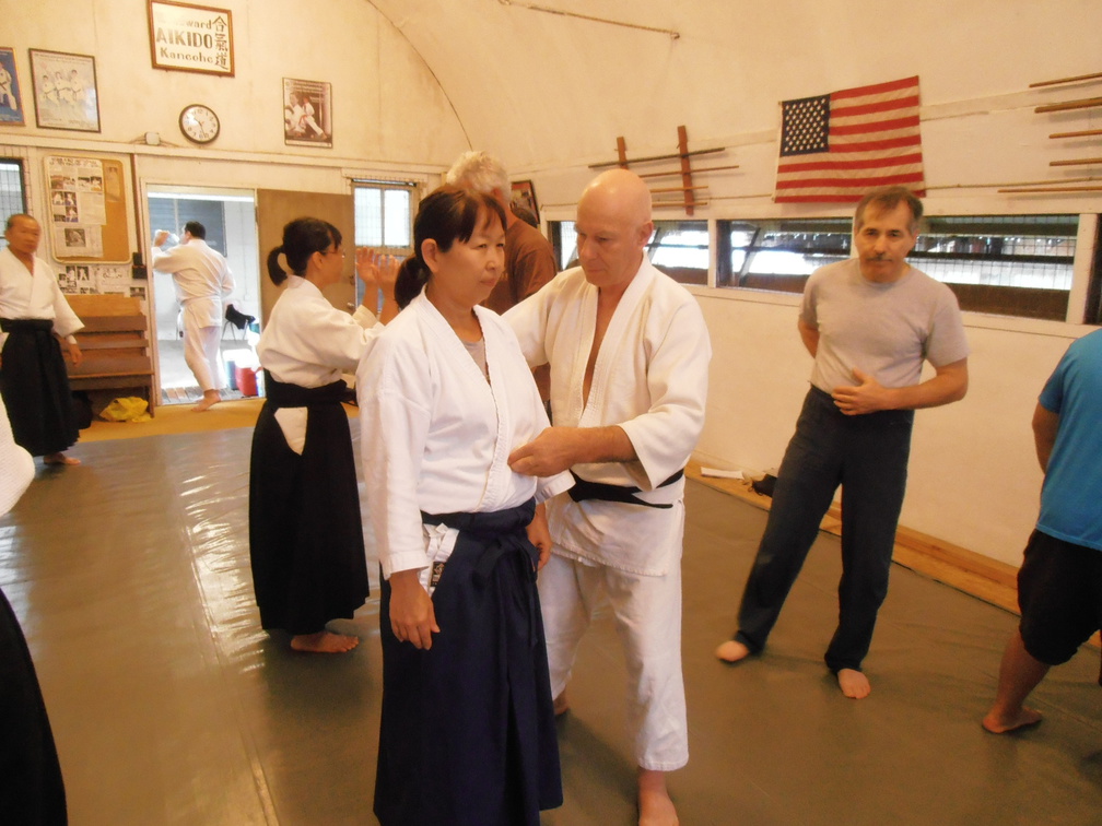 Bill Gleason and Donna Tsukamoto at Windward Aikido Club