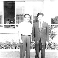 Dr. Mitsuo Adachi with Nobuyoshi Tamura