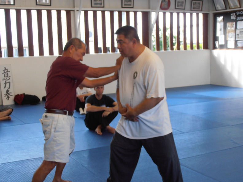 Hiroshi Kato Pushing Sam Chin Sifu