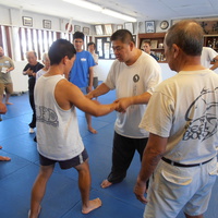 Sam Chin Sifu with Danny Asami