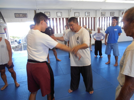 Lipyeow Lim with Sam Chin in Honolulu