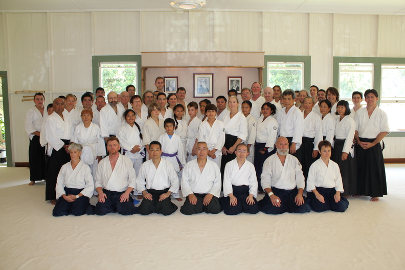 Group photo at the Kohala Aikikai in North Kohala on the Big Island of Hawaii. July 2012 Aikido seminar with Takeshi Yamashima Sensei. kohala-aikido-group-yamashima.jpg
