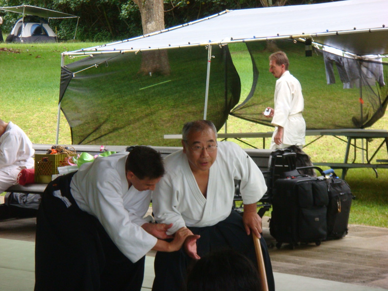 Takeshi Yamashima and Chris Li at Hoomaluhia